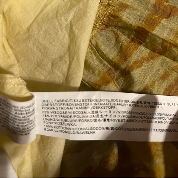 Beautiful yellow midi dress with tie back - Picture 4 of 4